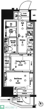 ARKMARK水天宮前Iの物件間取画像